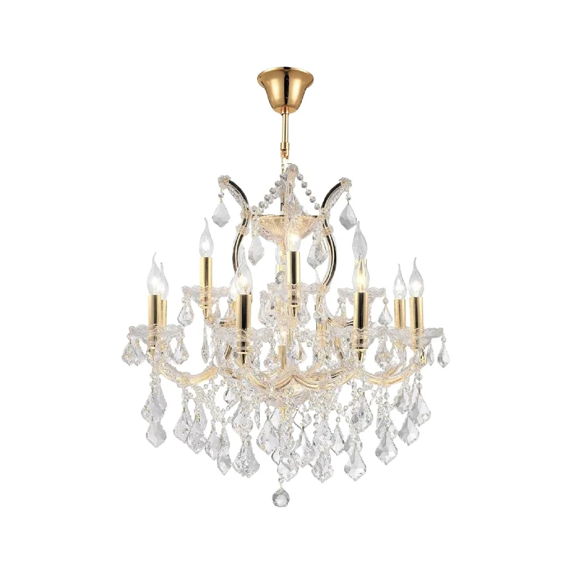 Chandeliers with Multiple Lights for Maximum IlluminationChandeliers with Multiple Lights for Maximum IlluminationMaria Theresa Crystal Chandelier Grande 13 Light - GOLD