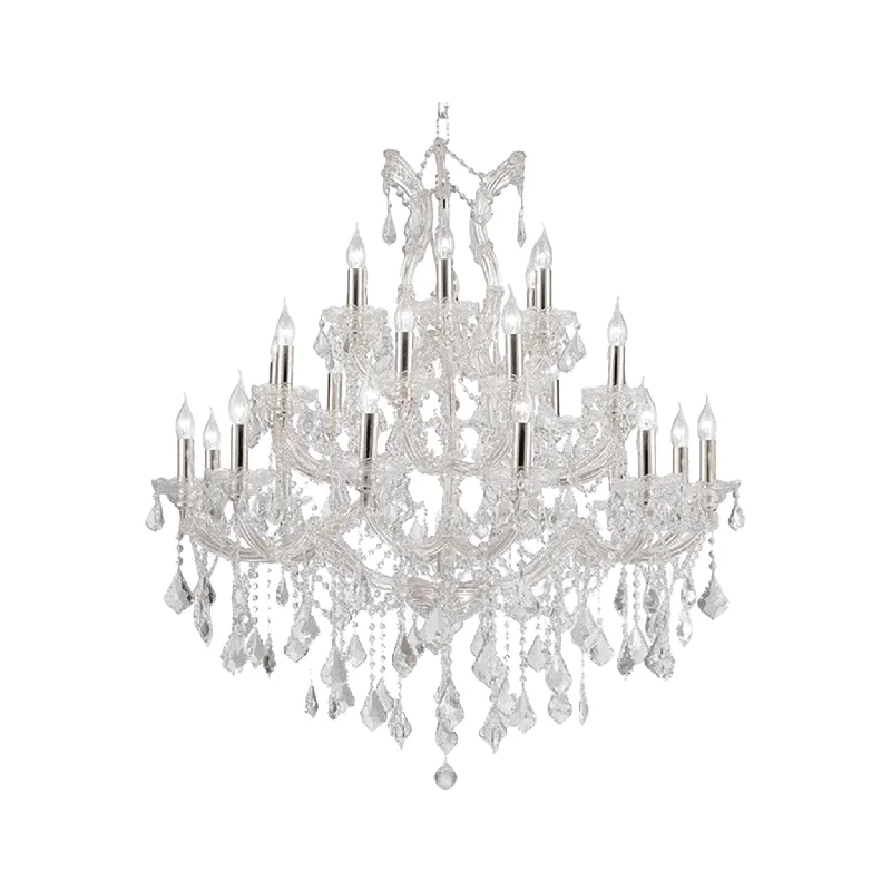 Chandeliers with Metal Frames in Copper FinishChandeliers with Metal Frames in Copper FinishMaria Theresa Crystal Chandelier Grande 28 Light - CHROME Chandeliers with Metal Frames in Copper FinishChandeliers with Metal Frames in Copper FinishMaria Theresa Crystal Chandelier Grande 28 Light - CHROME
