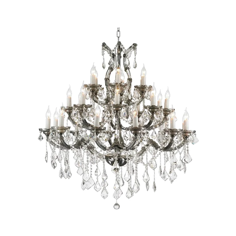 Chandeliers with Candle - Style Bulbs for a Classic AestheticChandeliers with Candle - Style Bulbs for a Classic AestheticMaria Theresa Crystal Chandelier Grande 28 Light - Smoke Chandeliers with Candle - Style Bulbs for a Classic AestheticChandeliers with Candle - Style Bulbs for a Classic AestheticMaria Theresa Crystal Chandelier Grande 28 Light - Smoke