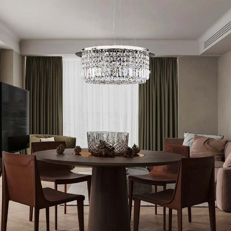 Chandeliers with Adjustable Height for Custom InstallationChandeliers with Adjustable Height for Custom InstallationModern Round Drum Crystal Chandelier Chandeliers with Adjustable Height for Custom InstallationChandeliers with Adjustable Height for Custom InstallationModern Round Drum Crystal Chandelier