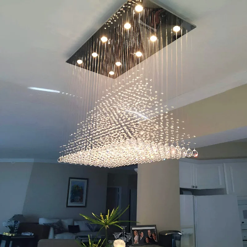 Chandeliers with Murano Glass for a High - End Artistic TouchChandeliers with Murano Glass for a High - End Artistic TouchRectangular Base Pyramid Raindrop Crystal Ceiling Lights Chandeliers with Murano Glass for a High - End Artistic TouchChandeliers with Murano Glass for a High - End Artistic TouchRectangular Base Pyramid Raindrop Crystal Ceiling Lights