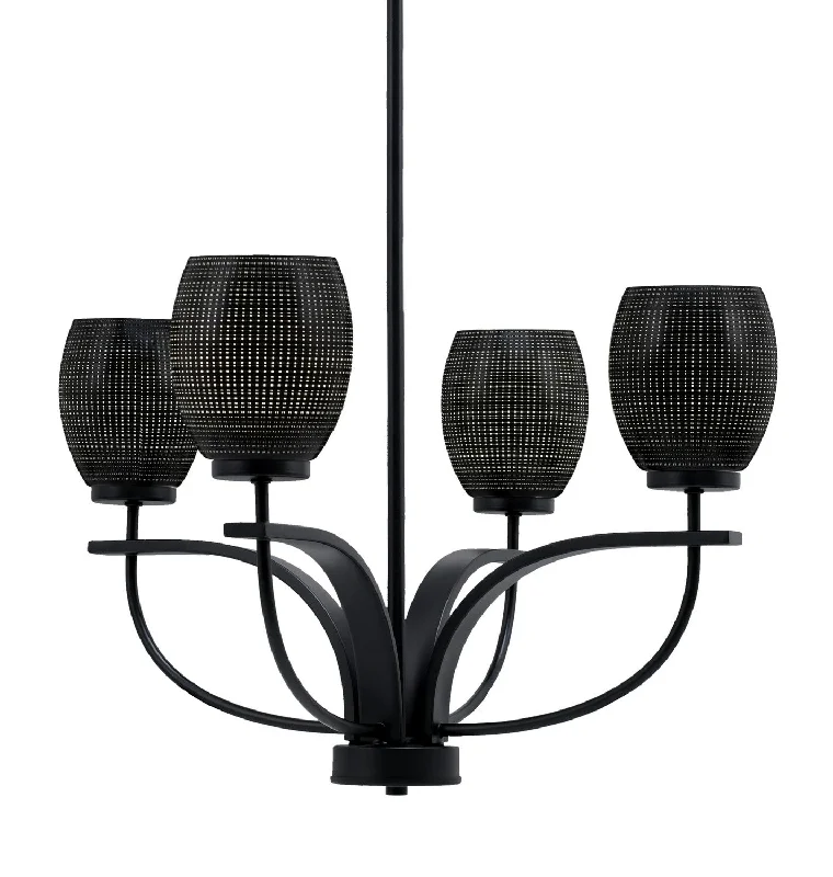 Chandeliers for Low Ceilings to Avoid OvercrowdingChandeliers for Low Ceilings to Avoid OvercrowdingToltec Cavella 3904-MB-4029 Chandelier Light - Matte Black