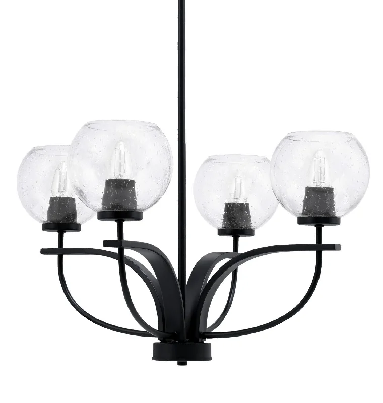 Chandeliers with Adjustable Arms for Directional LightingChandeliers with Adjustable Arms for Directional LightingToltec Cavella 3904-MB-4100 Chandelier Light - Matte Black