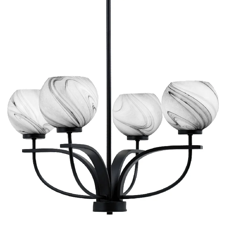 LED Chandeliers for Energy - Efficient LightingLED Chandeliers for Energy - Efficient LightingToltec Cavella 3904-MB-4109 Chandelier Light - Matte Black