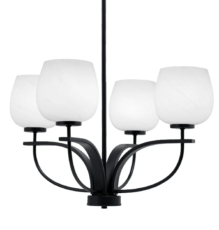 Large Chandeliers for Grand Halls and FoyersLarge Chandeliers for Grand Halls and FoyersToltec Cavella 3904-MB-4811 Chandelier Light - Matte Black