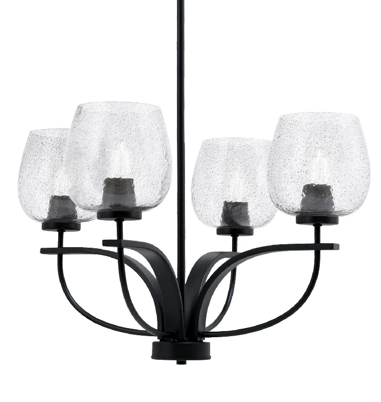 Mid - Century Modern Chandeliers for Vintage AppealMid - Century Modern Chandeliers for Vintage AppealToltec Cavella 3904-MB-4812 Chandelier Light - Matte Black