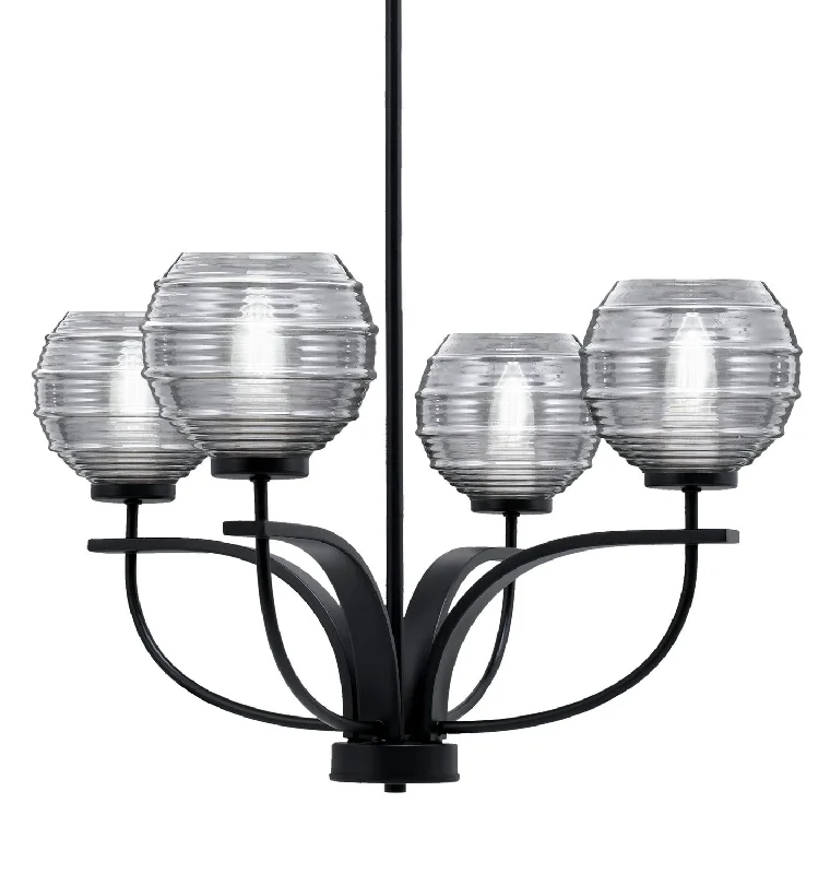 Mid - Century Modern Chandeliers for Vintage AppealMid - Century Modern Chandeliers for Vintage AppealToltec Cavella 3904-MB-5112 Chandelier Light - Matte Black
