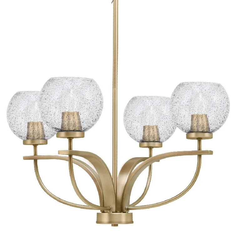 Rustic Wood Chandeliers for Country - Style HousesRustic Wood Chandeliers for Country - Style HousesToltec Cavella 3904-NAB-4102 Chandelier Light - New Age Brass