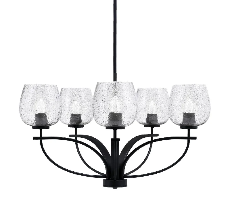 Small Chandeliers for Compact RoomsSmall Chandeliers for Compact RoomsToltec Cavella 3905-MB-4812 Chandelier Light - Matte Black