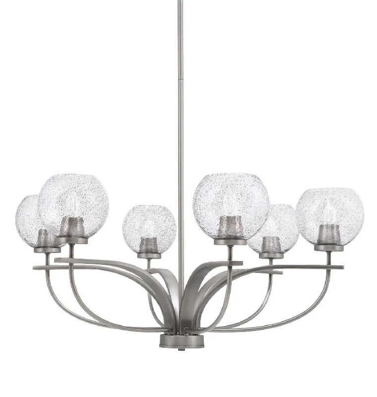 Modern Crystal Chandeliers for Contemporary HomesModern Crystal Chandeliers for Contemporary HomesToltec Cavella 3906-GP-4102 Chandelier Light - Graphite