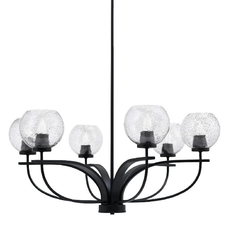 Chandeliers with Adjustable Height for Custom InstallationChandeliers with Adjustable Height for Custom InstallationToltec Cavella 3906-MB-4102 Chandelier Light - Matte Black
