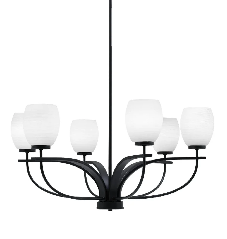 French Country Chandeliers with a Romantic AuraFrench Country Chandeliers with a Romantic AuraToltec Cavella 3906-MB-615 Chandelier Light - Matte Black