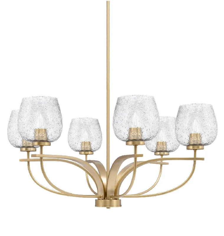 Victorian - Inspired Chandeliers with Ornate DetailsVictorian - Inspired Chandeliers with Ornate DetailsToltec Cavella 3906-NAB-4812 Chandelier Light - New Age Brass