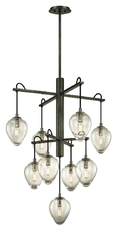 Chandeliers with Metal Frames in Bronze FinishChandeliers with Metal Frames in Bronze FinishTroy Brixton F6207-GRA/BCR Chandelier Light - Gun Metal With Smoked Chrome Chandeliers with Metal Frames in Bronze FinishChandeliers with Metal Frames in Bronze FinishTroy Brixton F6207-GRA/BCR Chandelier Light - Gun Metal With Smoked Chrome