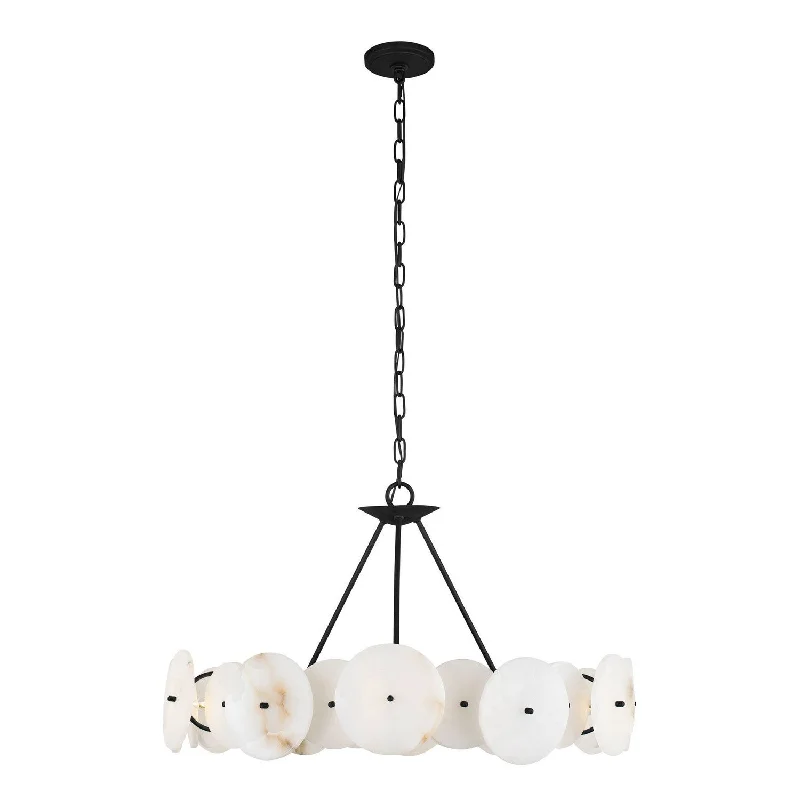 Chandeliers with Candle - Style Bulbs for a Classic AestheticChandeliers with Candle - Style Bulbs for a Classic AestheticVaraluz Cosmos 370C06MB Chandelier Light - Matte Black