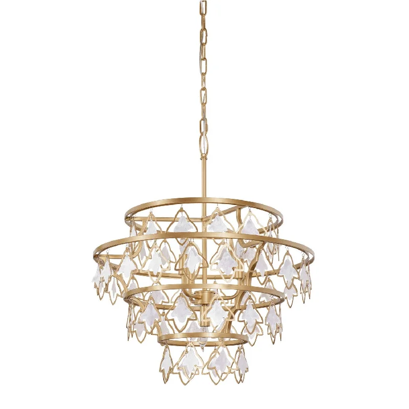 Modern Crystal Chandeliers for Contemporary HomesModern Crystal Chandeliers for Contemporary HomesVaraluz Fleur 386C04FG Chandelier Light - French Gold
