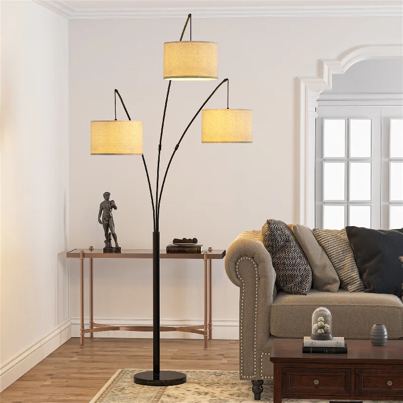 USB Charging Port Floor Lamp for Convenient Device ChargingUSB Charging Port Floor Lamp for Convenient Device Charging3-Light Arc Floor Lamp Adjustable Arm with Marble Base & 3-Way Switch,Mid-Century Floor Lamp,39W E26 Bulbs Included - N/A USB Charging Port Floor Lamp for Convenient Device ChargingUSB Charging Port Floor Lamp for Convenient Device Charging3-Light Arc Floor Lamp Adjustable Arm with Marble Base & 3-Way Switch,Mid-Century Floor Lamp,39W E26 Bulbs Included - N/A