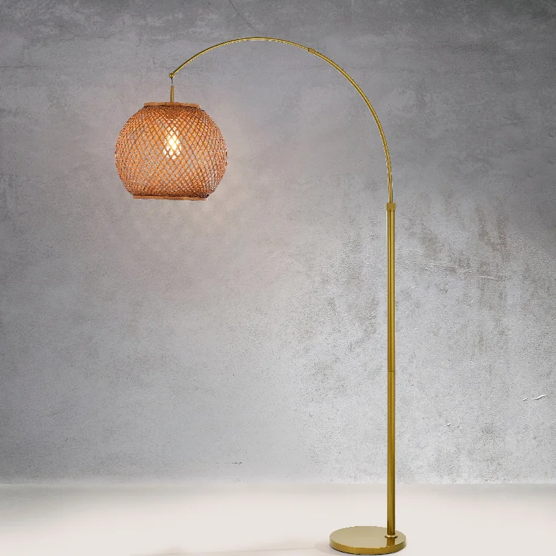 Smart Floor Lamp with Voice Control and Bluetooth ConnectivitySmart Floor Lamp with Voice Control and Bluetooth Connectivity77" Farmhouse Arc Floor Lamp with Woven Bamboo Shade Smart Floor Lamp with Voice Control and Bluetooth ConnectivitySmart Floor Lamp with Voice Control and Bluetooth Connectivity77" Farmhouse Arc Floor Lamp with Woven Bamboo Shade