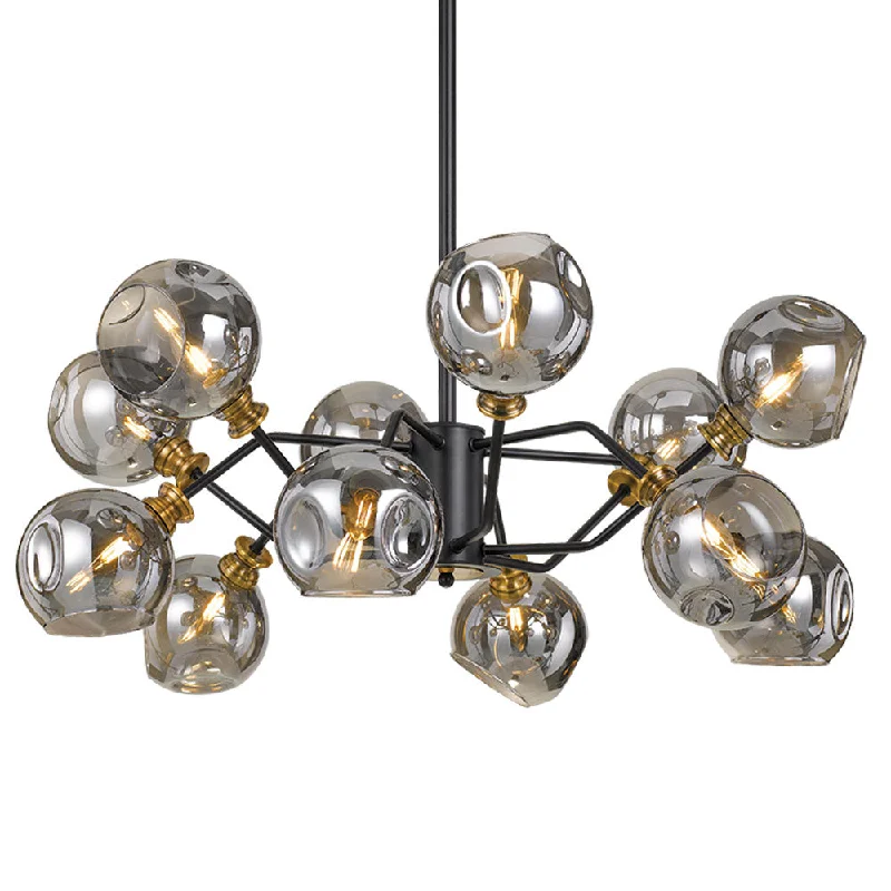 Crystal Ceiling Lights with High - Quality Swarovski CrystalsCrystal Ceiling Lights with High - Quality Swarovski CrystalsAnnabel 12 Light Chrome Smoke Dimple Glass Abstract Arm Pendant Crystal Ceiling Lights with High - Quality Swarovski CrystalsCrystal Ceiling Lights with High - Quality Swarovski CrystalsAnnabel 12 Light Chrome Smoke Dimple Glass Abstract Arm Pendant