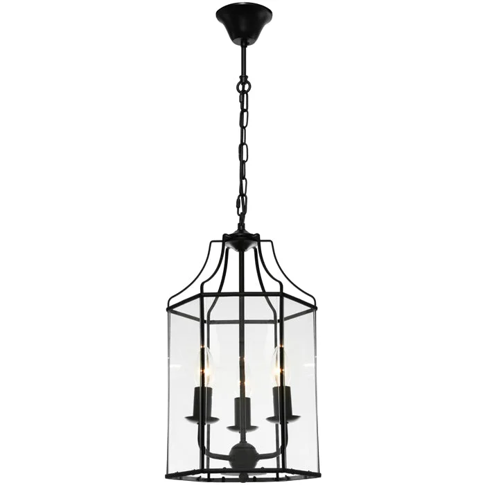 Mid - Century Modern Ceiling Lights with Simple, Sleek LinesMid - Century Modern Ceiling Lights with Simple, Sleek LinesArcadia 3 Light Lantern Pendant Black with Clear Glass Mid - Century Modern Ceiling Lights with Simple, Sleek LinesMid - Century Modern Ceiling Lights with Simple, Sleek LinesArcadia 3 Light Lantern Pendant Black with Clear Glass