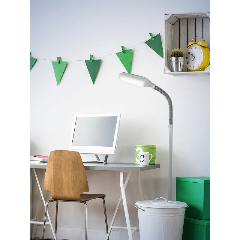 Dimmable Floor Lamp for Adjustable Lighting AmbianceDimmable Floor Lamp for Adjustable Lighting AmbianceBrightech Lightspan 53 in. White Dimmable Standing LED Pole Light with Gooseneck Dimmable Floor Lamp for Adjustable Lighting AmbianceDimmable Floor Lamp for Adjustable Lighting AmbianceBrightech Lightspan 53 in. White Dimmable Standing LED Pole Light with Gooseneck
