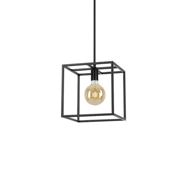 African - Inspired Ceiling Lights with Tribal Patterns and Natural MaterialsAfrican - Inspired Ceiling Lights with Tribal Patterns and Natural MaterialsCollins 1 Light Box Metal Frame Pendant