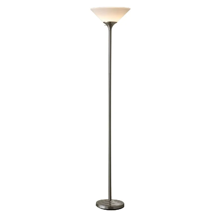 Wood Floor Lamp with Natural Grain for a Warm and Organic FeelWood Floor Lamp with Natural Grain for a Warm and Organic FeelDaily Boutik 71-inch Torchiere Floor Lamp in Brushed Steel Finish white Plastic Shade - 15" x 17" x 6" Wood Floor Lamp with Natural Grain for a Warm and Organic FeelWood Floor Lamp with Natural Grain for a Warm and Organic FeelDaily Boutik 71-inch Torchiere Floor Lamp in Brushed Steel Finish white Plastic Shade - 15" x 17" x 6"