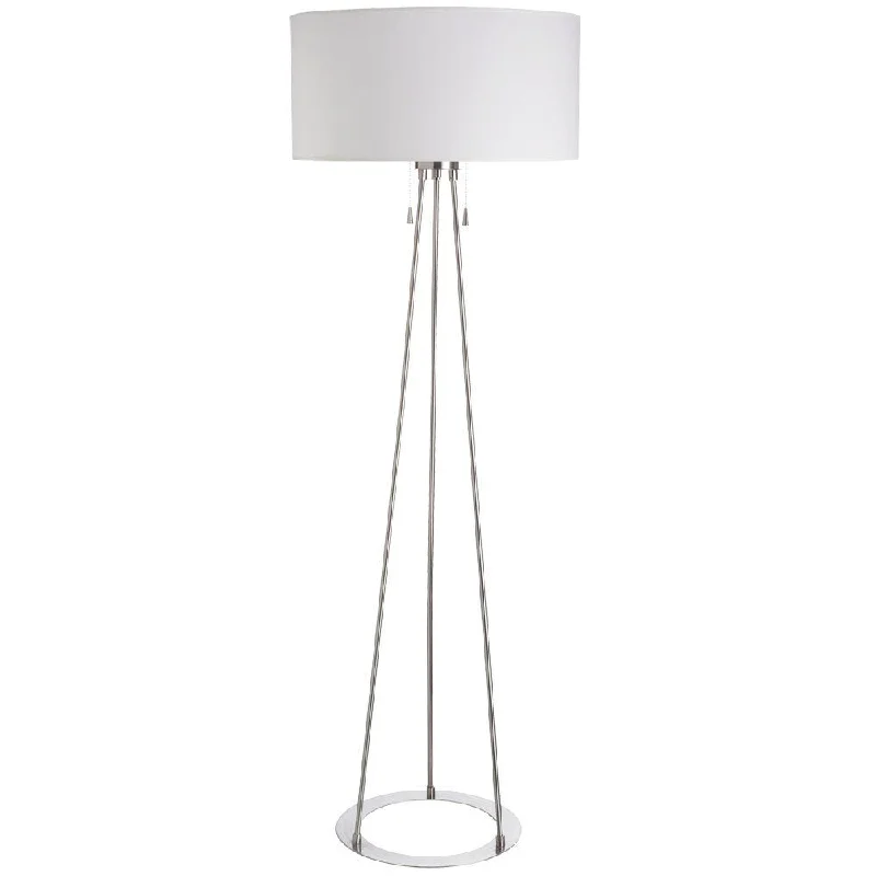 Dimmable Floor Lamp for Adjustable Lighting AmbianceDimmable Floor Lamp for Adjustable Lighting AmbianceDainolite 2-light Satin Chrome Floor Lamp with White Linen Shade Dimmable Floor Lamp for Adjustable Lighting AmbianceDimmable Floor Lamp for Adjustable Lighting AmbianceDainolite 2-light Satin Chrome Floor Lamp with White Linen Shade