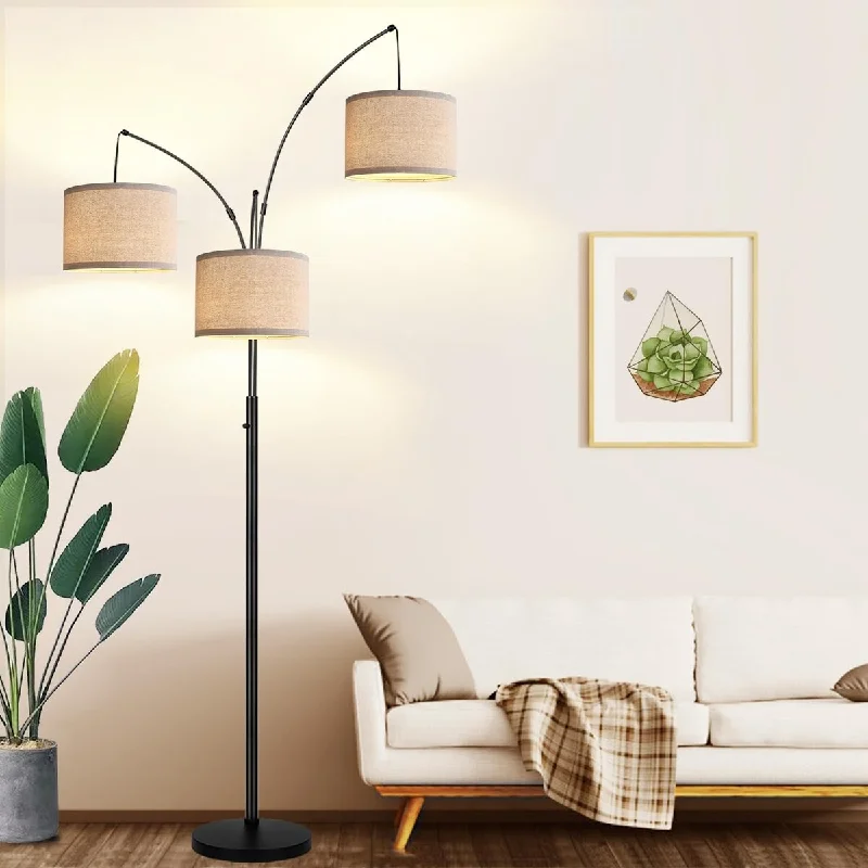 Way Switch Floor Lamp for Multiple Light Intensity Levels Way Switch Floor Lamp for Multiple Light Intensity LevelsDimmable Floor Lamp 3 Lights Arc Floor Lamps 1000LM With Beige Shades & Heavy Base,Mid Century Tree Floor Lamp 3 LED Bulbds Way Switch Floor Lamp for Multiple Light Intensity Levels Way Switch Floor Lamp for Multiple Light Intensity LevelsDimmable Floor Lamp 3 Lights Arc Floor Lamps 1000LM With Beige Shades & Heavy Base,Mid Century Tree Floor Lamp 3 LED Bulbds