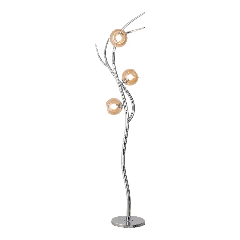 Silver / Amber Glass