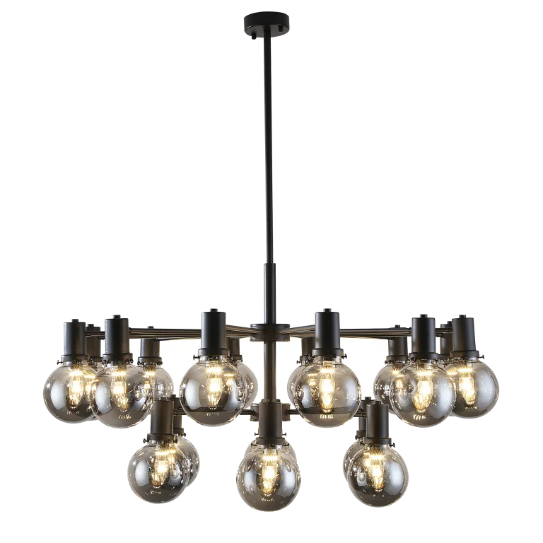 Japanese - Inspired Ceiling Lights with Shoji - Screen - like DiffusersJapanese - Inspired Ceiling Lights with Shoji - Screen - like DiffusersEscoda 18 Light Black and Smoke Glass Sphere Pendant Japanese - Inspired Ceiling Lights with Shoji - Screen - like DiffusersJapanese - Inspired Ceiling Lights with Shoji - Screen - like DiffusersEscoda 18 Light Black and Smoke Glass Sphere Pendant