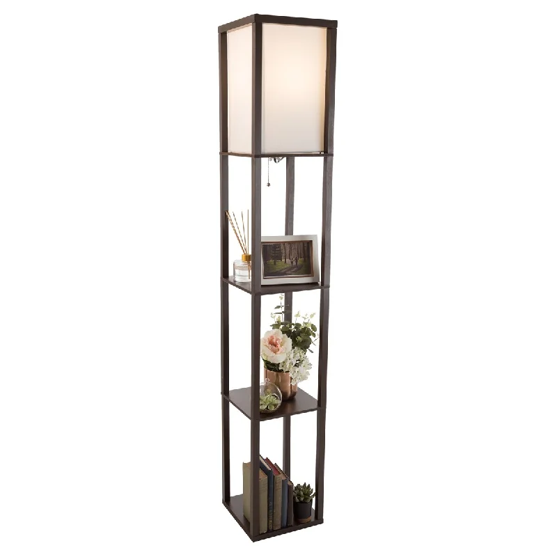 Bohemian Inspired Floor Lamp for Eclectic Home DecorBohemian Inspired Floor Lamp for Eclectic Home DecorFloor Lamp - Etagere Style Standing Light with 3 Tiers of Storage Shelving, Brown Bohemian Inspired Floor Lamp for Eclectic Home DecorBohemian Inspired Floor Lamp for Eclectic Home DecorFloor Lamp - Etagere Style Standing Light with 3 Tiers of Storage Shelving, Brown