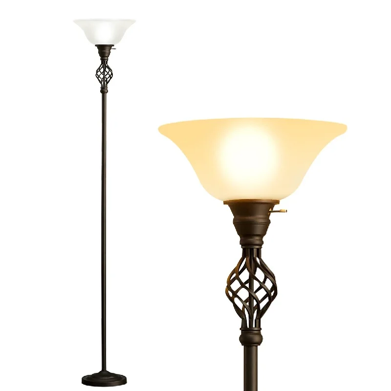 Victorian Style Floor Lamp for Traditional and Elegant InteriorsVictorian Style Floor Lamp for Traditional and Elegant InteriorsFloor Lamp for Living Room, 72" Modern Bedroom Standing Lamp with 8W LED Bulb, 3000K Eye Protection Torchiere Floor Lamp - Brown Victorian Style Floor Lamp for Traditional and Elegant InteriorsVictorian Style Floor Lamp for Traditional and Elegant InteriorsFloor Lamp for Living Room, 72" Modern Bedroom Standing Lamp with 8W LED Bulb, 3000K Eye Protection Torchiere Floor Lamp - Brown