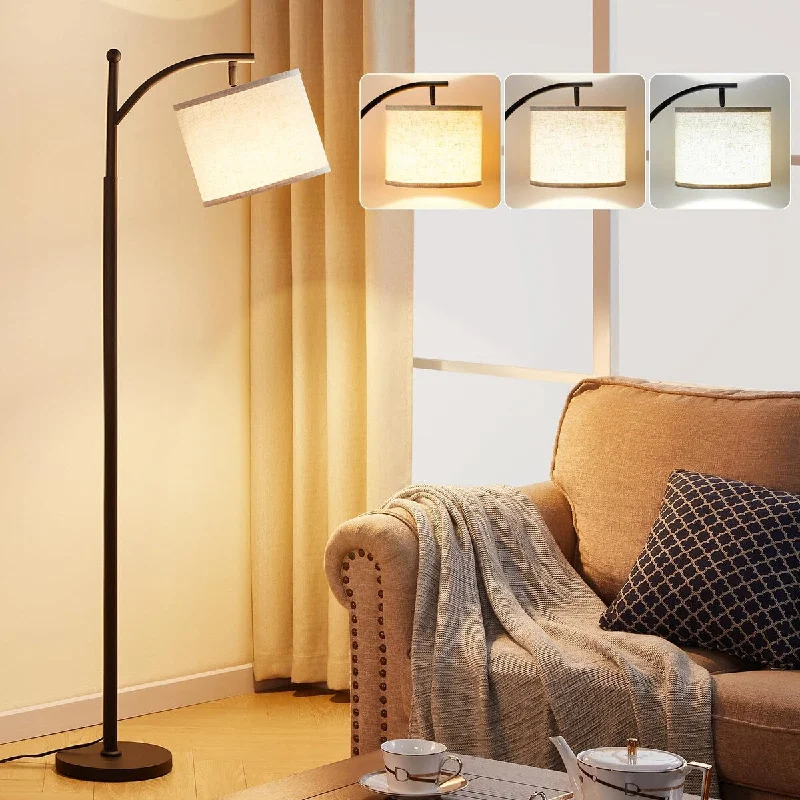 Victorian Style Floor Lamp for Traditional and Elegant InteriorsVictorian Style Floor Lamp for Traditional and Elegant InteriorsFloor Lamp for Living Room with 3 Color Temperatures LED Bulb, Beige Lampshade & Foot Switch Included,9W Bulb Included - Grey Victorian Style Floor Lamp for Traditional and Elegant InteriorsVictorian Style Floor Lamp for Traditional and Elegant InteriorsFloor Lamp for Living Room with 3 Color Temperatures LED Bulb, Beige Lampshade & Foot Switch Included,9W Bulb Included - Grey