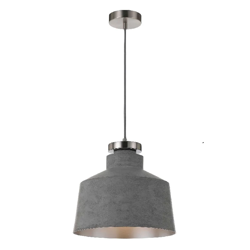 Industrial Style Ceiling Lights with Exposed Bulbs and Metal CagesIndustrial Style Ceiling Lights with Exposed Bulbs and Metal CagesFredi 30cm Concrete and Nickel Double Taper Pendant Industrial Style Ceiling Lights with Exposed Bulbs and Metal CagesIndustrial Style Ceiling Lights with Exposed Bulbs and Metal CagesFredi 30cm Concrete and Nickel Double Taper Pendant