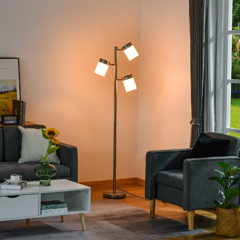 Marble Base Floor Lamp for a Touch of LuxuryMarble Base Floor Lamp for a Touch of LuxuryHOMCOM Modern Floor Lamp, Standing Light with 3 Rotating Lights for Living Room, Bedroom, Office, Silver Marble Base Floor Lamp for a Touch of LuxuryMarble Base Floor Lamp for a Touch of LuxuryHOMCOM Modern Floor Lamp, Standing Light with 3 Rotating Lights for Living Room, Bedroom, Office, Silver