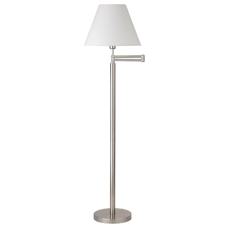 Wood Floor Lamp with Natural Grain for a Warm and Organic FeelWood Floor Lamp with Natural Grain for a Warm and Organic FeelHomeRoots 62" Nickel Swing Arm Floor Lamp With White Frosted Glass Empire Shade - 26 Wood Floor Lamp with Natural Grain for a Warm and Organic FeelWood Floor Lamp with Natural Grain for a Warm and Organic FeelHomeRoots 62" Nickel Swing Arm Floor Lamp With White Frosted Glass Empire Shade - 26