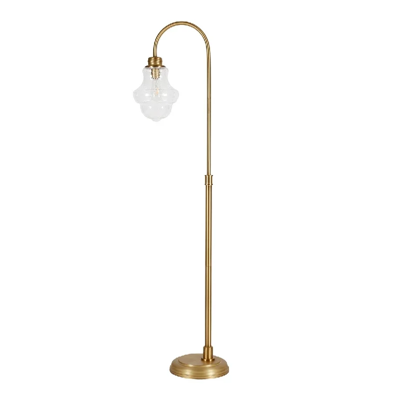 Wood Floor Lamp with Natural Grain for a Warm and Organic FeelWood Floor Lamp with Natural Grain for a Warm and Organic FeelHomeRoots 70" Brass Arched Floor Lamp With Clear Seeded Glass Empire Shade - 12 Wood Floor Lamp with Natural Grain for a Warm and Organic FeelWood Floor Lamp with Natural Grain for a Warm and Organic FeelHomeRoots 70" Brass Arched Floor Lamp With Clear Seeded Glass Empire Shade - 12