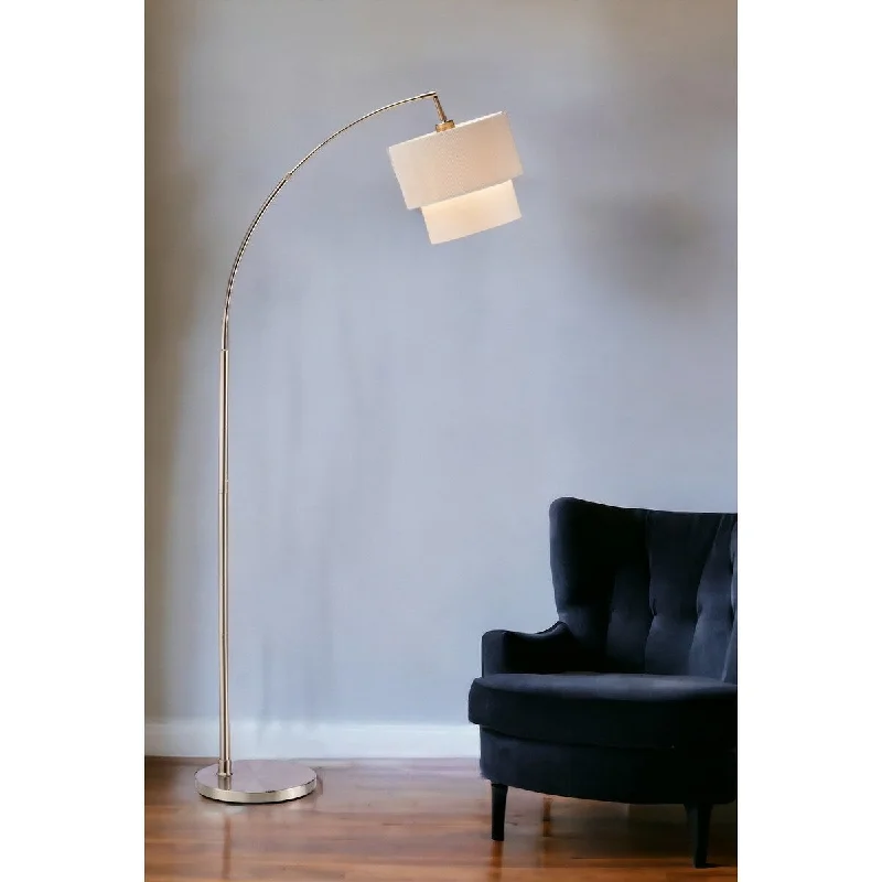 Marble Base Floor Lamp for a Touch of LuxuryMarble Base Floor Lamp for a Touch of LuxuryHomeRoots 71" Silver Adjustable Arched Floor Lamp With White and Natural Drum Shade - 13 Marble Base Floor Lamp for a Touch of LuxuryMarble Base Floor Lamp for a Touch of LuxuryHomeRoots 71" Silver Adjustable Arched Floor Lamp With White and Natural Drum Shade - 13