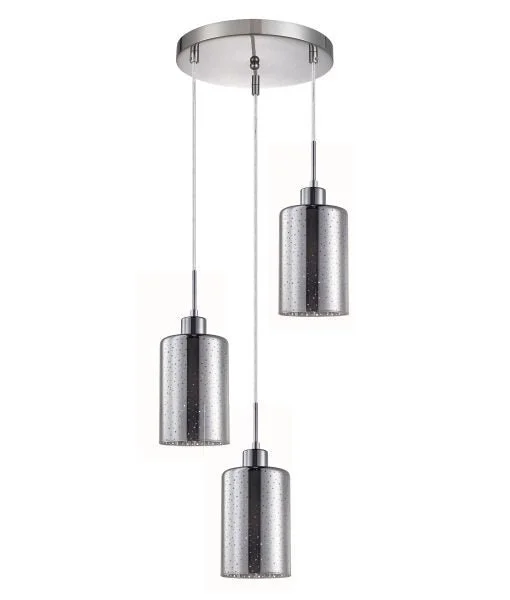 Tropical - Themed Ceiling Lights with Palm - Leaf Shapes and Rattan WrapsTropical - Themed Ceiling Lights with Palm - Leaf Shapes and Rattan WrapsInterior Iron & Chrome Glass With Dotted Effect 3 Light Cluster Pendant - ESPEJO3X3R Tropical - Themed Ceiling Lights with Palm - Leaf Shapes and Rattan WrapsTropical - Themed Ceiling Lights with Palm - Leaf Shapes and Rattan WrapsInterior Iron & Chrome Glass With Dotted Effect 3 Light Cluster Pendant - ESPEJO3X3R