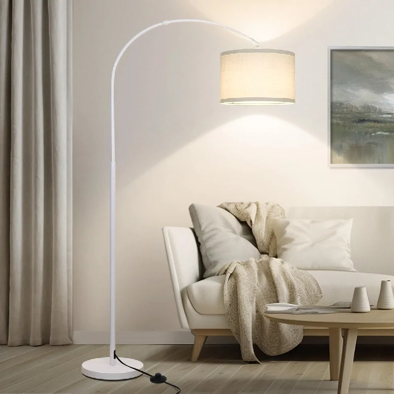 Fabric Floor Lamp with a Linen Shade for a Relaxed AestheticFabric Floor Lamp with a Linen Shade for a Relaxed AestheticModern Floor Lamp with Adjustable Lamp Head, Tall Pole Standing Lamp with On/Off Pedal Switch, Over Couch Arched Reading Light Fabric Floor Lamp with a Linen Shade for a Relaxed AestheticFabric Floor Lamp with a Linen Shade for a Relaxed AestheticModern Floor Lamp with Adjustable Lamp Head, Tall Pole Standing Lamp with On/Off Pedal Switch, Over Couch Arched Reading Light