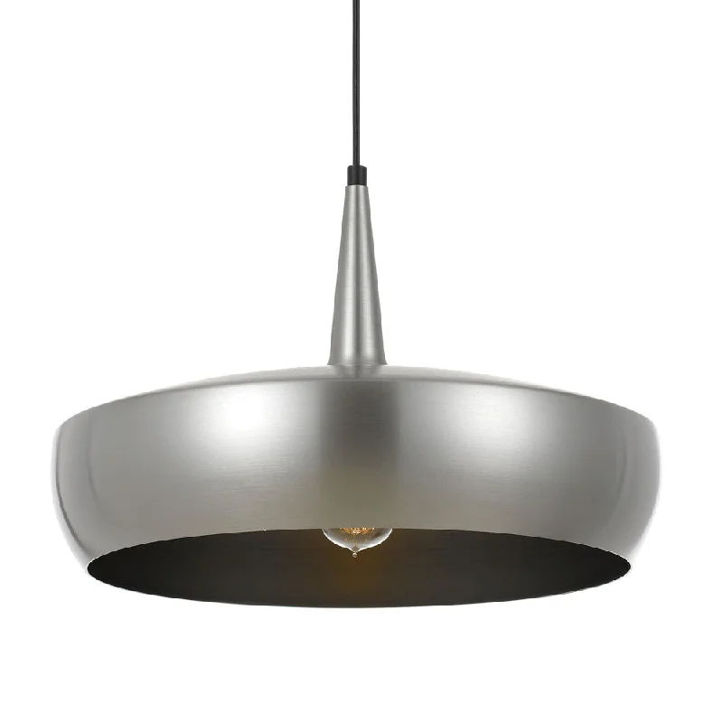 Mid - Century Modern Ceiling Lights with Simple, Sleek LinesMid - Century Modern Ceiling Lights with Simple, Sleek LinesSabra 45cm Nickel/Silver Wide Brim Metal Cone Pendant Mid - Century Modern Ceiling Lights with Simple, Sleek LinesMid - Century Modern Ceiling Lights with Simple, Sleek LinesSabra 45cm Nickel/Silver Wide Brim Metal Cone Pendant