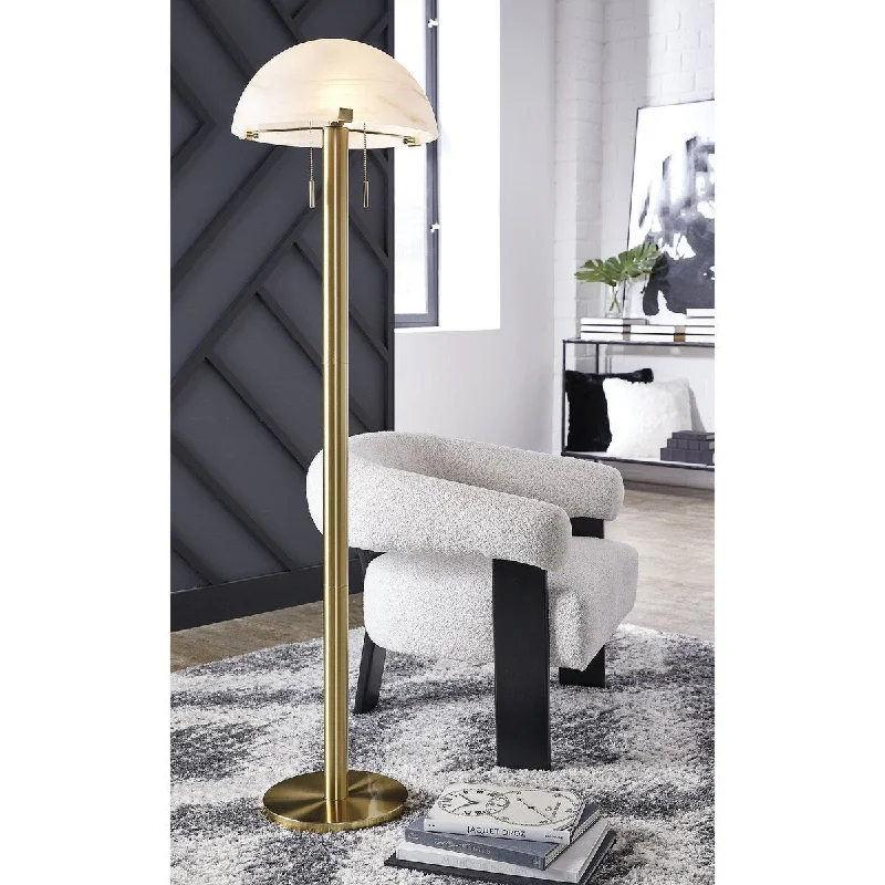 Metal Floor Lamp with a Matte Black Finish for a Sleek LookMetal Floor Lamp with a Matte Black Finish for a Sleek LookSignature Design by Ashley Tobbinsen Metallic Floor Lamp - 15.75" W x 15.75" D x 61.25" H Metal Floor Lamp with a Matte Black Finish for a Sleek LookMetal Floor Lamp with a Matte Black Finish for a Sleek LookSignature Design by Ashley Tobbinsen Metallic Floor Lamp - 15.75" W x 15.75" D x 61.25" H