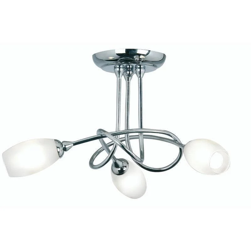 Marble Base Floor Lamp for a Touch of LuxuryMarble Base Floor Lamp for a Touch of LuxuryOaks Tara 3 Light Chrome Semi Flush