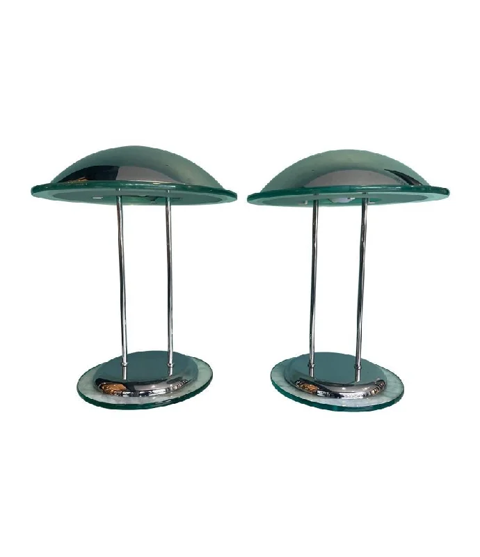 metal table lamps with a matte black finish for a sleek appearancemetal table lamps with a matte black finish for a sleek appearanceA pair of Art Deco style chrome and glass lamps by Herda metal table lamps with a matte black finish for a sleek appearancemetal table lamps with a matte black finish for a sleek appearanceA pair of Art Deco style chrome and glass lamps by Herda