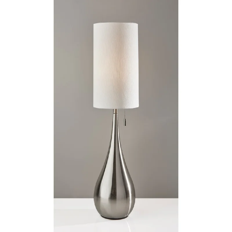 modern minimalist table lamps for contemporary living roomsmodern minimalist table lamps for contemporary living roomsAdesso Brushed Steel Christina Table Lamp
