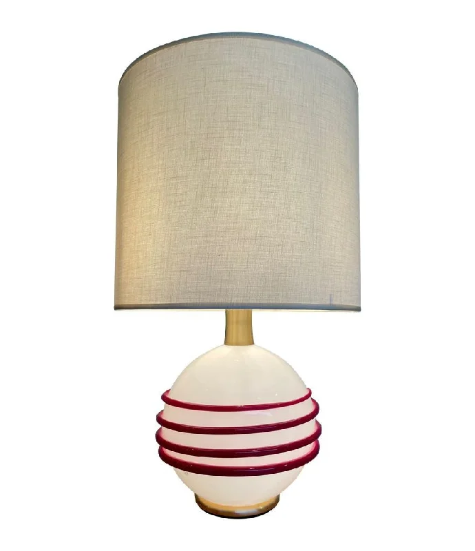 coastal style table lamps with nautical elements for beach housescoastal style table lamps with nautical elements for beach housesAn Italian Murano glass lamp by La Murrina with internal light