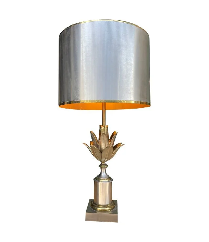 victorian style table lamps with ornate details for traditional homesvictorian style table lamps with ornate details for traditional homesAn orignal 1960s Maison Charles "Lotus" lamp in nickel, bronze and brass finish with orignal spun metal shade