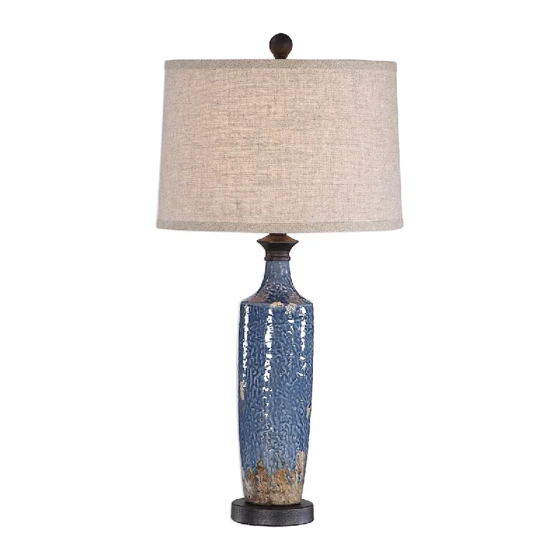 leather table lamps with a distressed texture for a rugged charmleather table lamps with a distressed texture for a rugged charmBlue/Heavy Dark Khaki Bronze Distressing Table Lamps by Modish Store