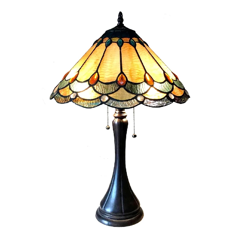 fabric table lamps with a linen shade for a relaxed and breathable lookfabric table lamps with a linen shade for a relaxed and breathable lookChloe Lighting CH1T141AG15-TL2 Amelia Victorian 2 Light Antique Dark Bronze Tiffany-Style Table Lamp 15" Shade
